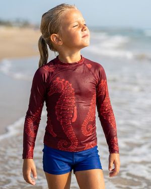 Girls Amaranth Abyss girls youth rashguards