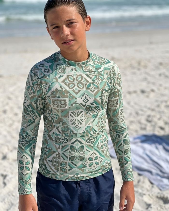 Rashguard — Boys Jelly Mint Helix