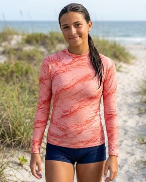 Girls Coral Eclipse girls youth rashguards