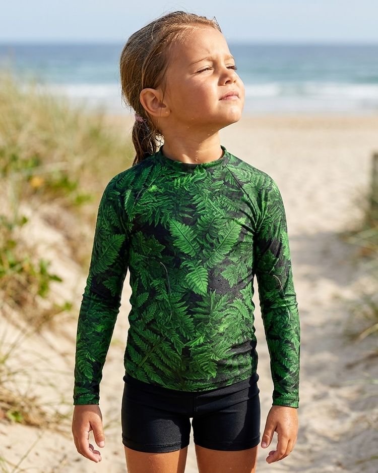 Girls Verdant girls youth rashguards