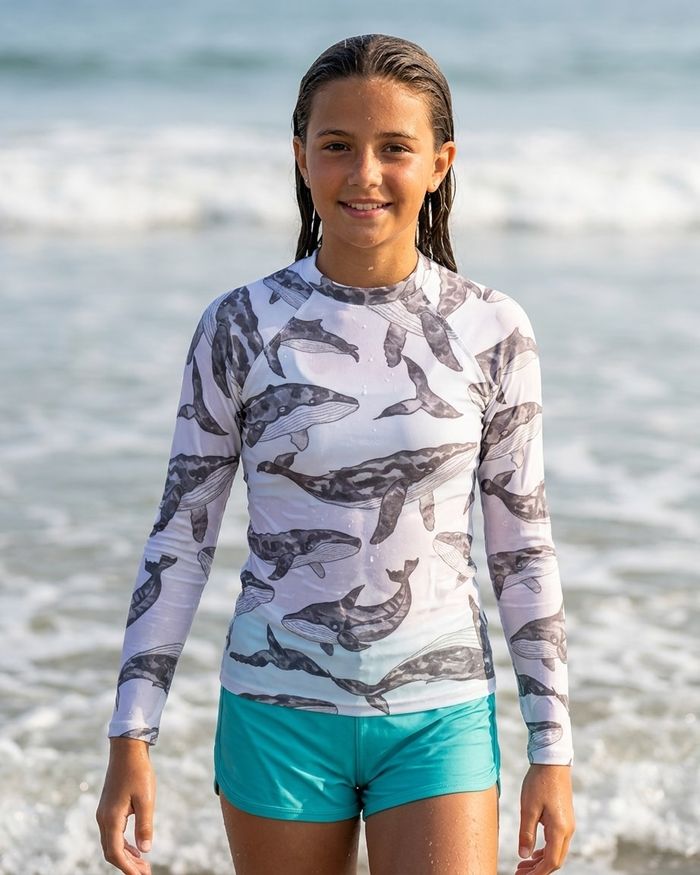 Rashguard — Girls White Onyx Breeze