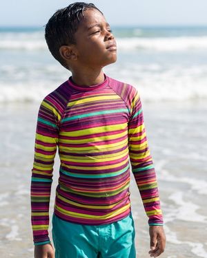 Boys Burnt Sienna Eclipse boys rashguards