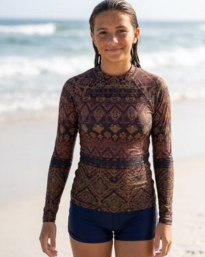 Girls Coffee Bean Serenade girls youth rashguards