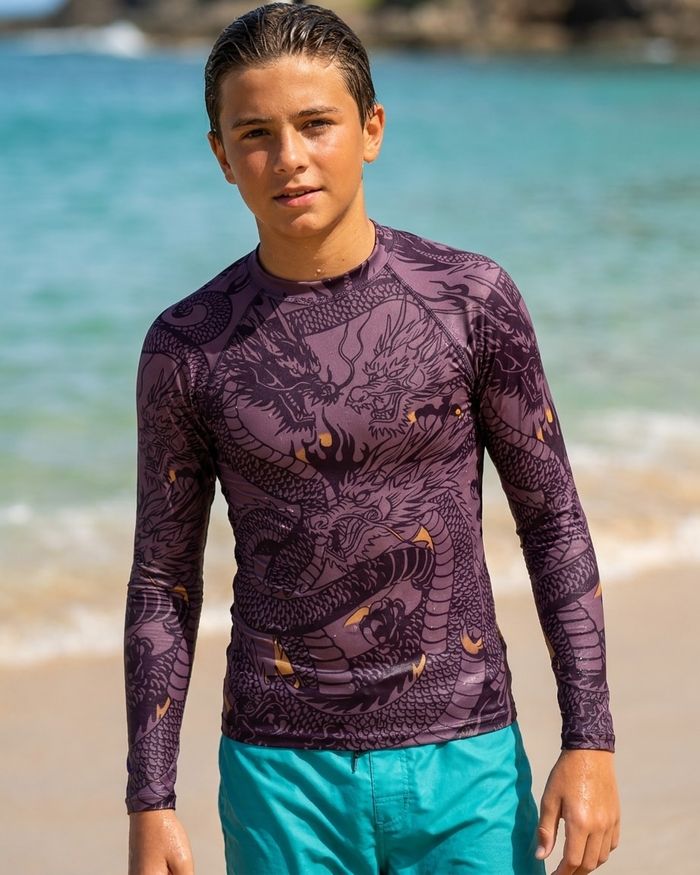 Rashguard — Boys Blackberry Ember