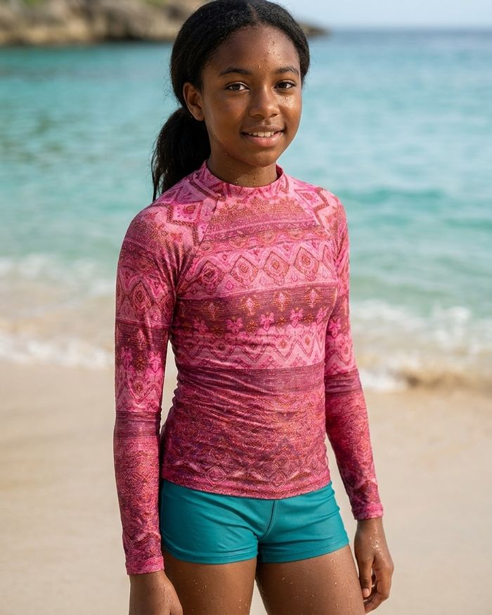 Rashguard — Girls Millennial Pink Serenade