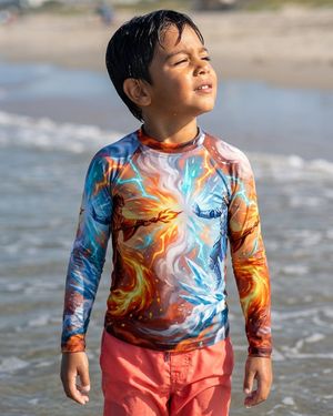 Kids Hero Graphics Rash Guard rashguards