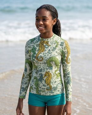 Girls Acacia Triton girls youth rashguards