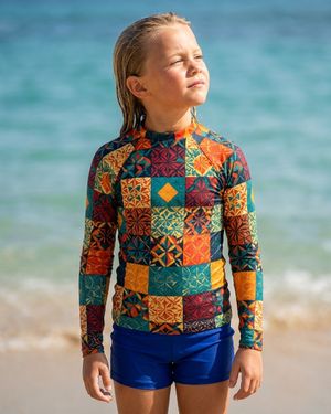 Girls Runway Chartreuse Pulse girls rashguards