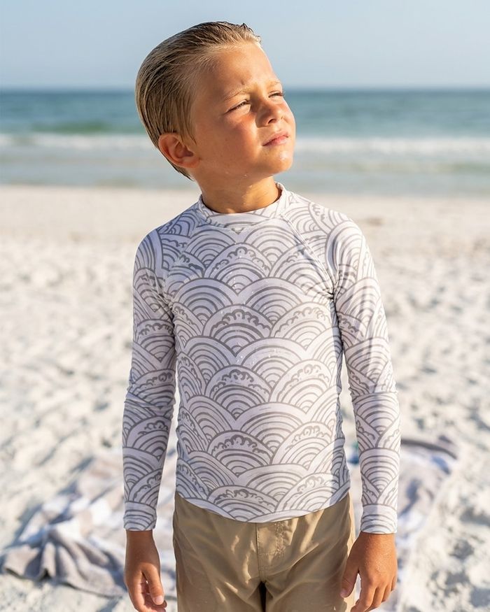Rashguard — Boys White Onyx Aoi