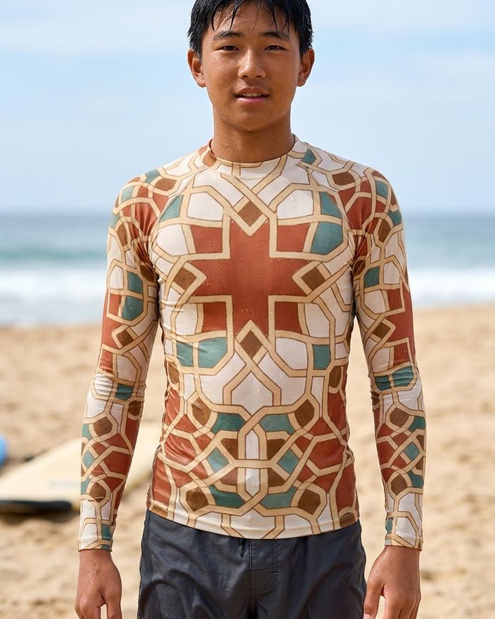 Rashguard — Boys Burnt Sienna Albaicín