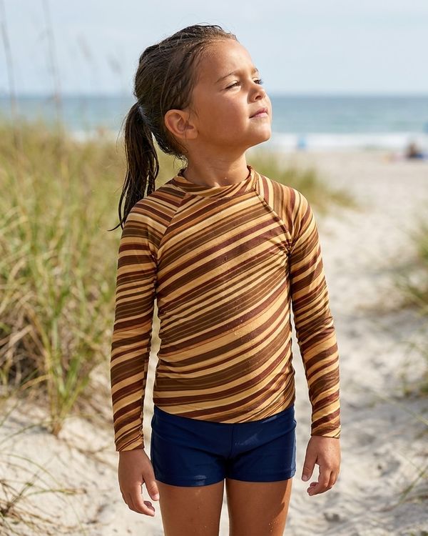 Striped Collection girls rashguards