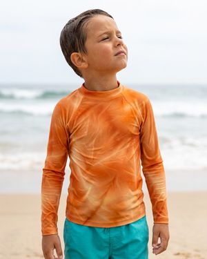 Boys Citrus Orange Frost boys youth rashguards