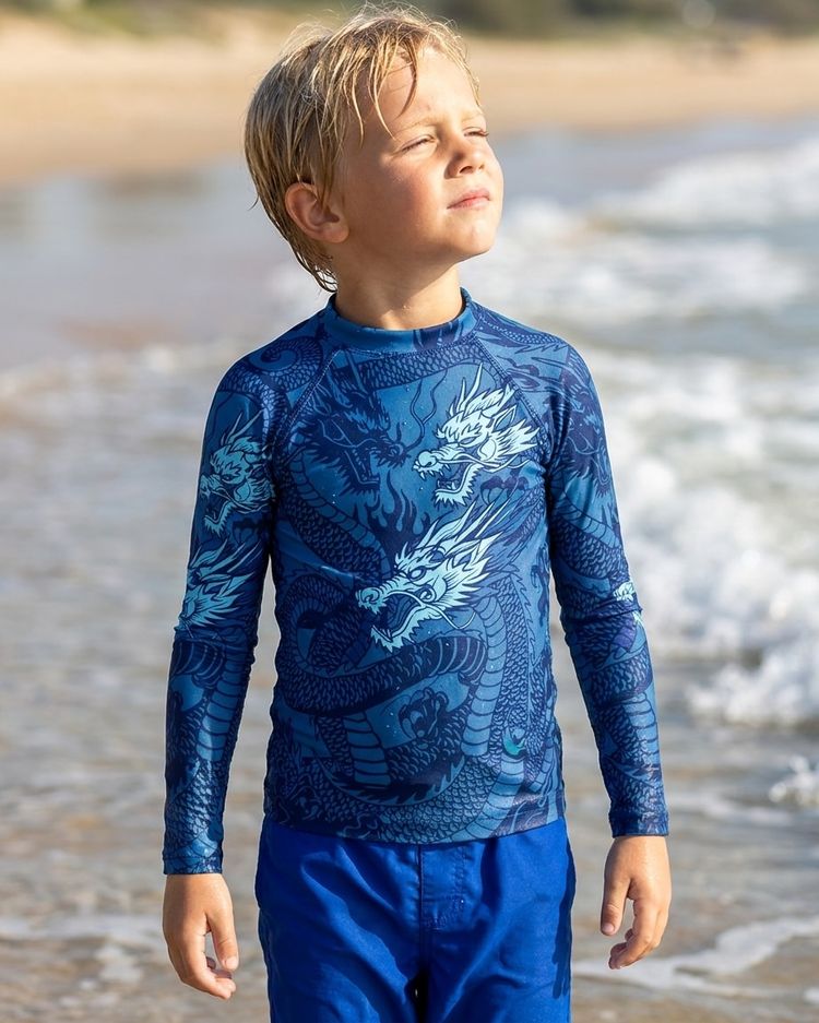 Boys Midnight Blue Ember boys rashguards