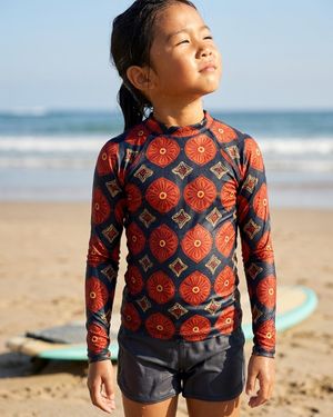 Girls Lava Falls Yuki girls rashguards