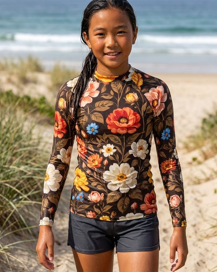 Rashguard — Girls Coffee Bean Elysium
