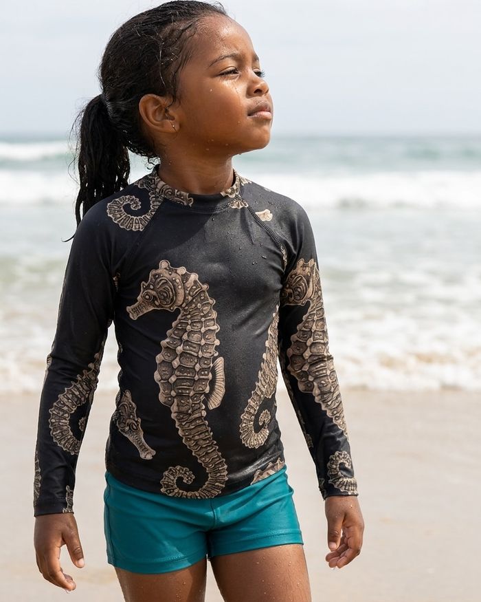 Rashguard — Girls White Onyx Abyss