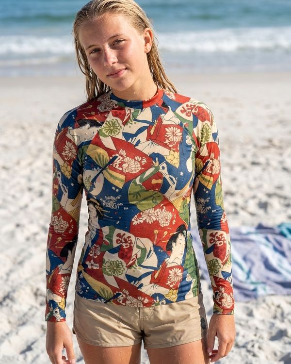 Utamaro Collection girls youth rashguards