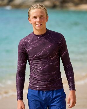 Boys Burnished Lilac Eclipse boys rashguards