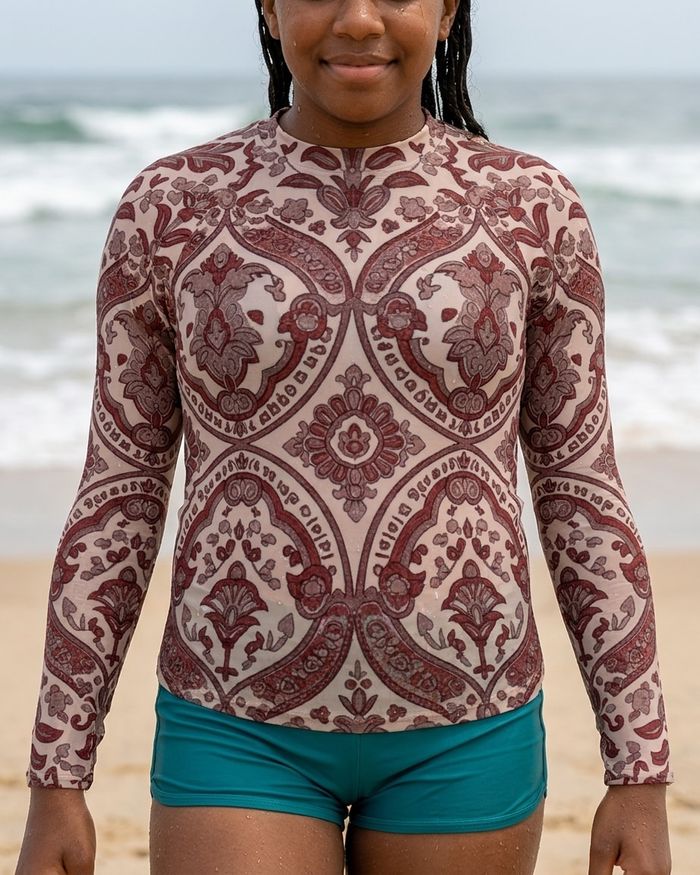 Rashguard — Girls Amaranth Sari