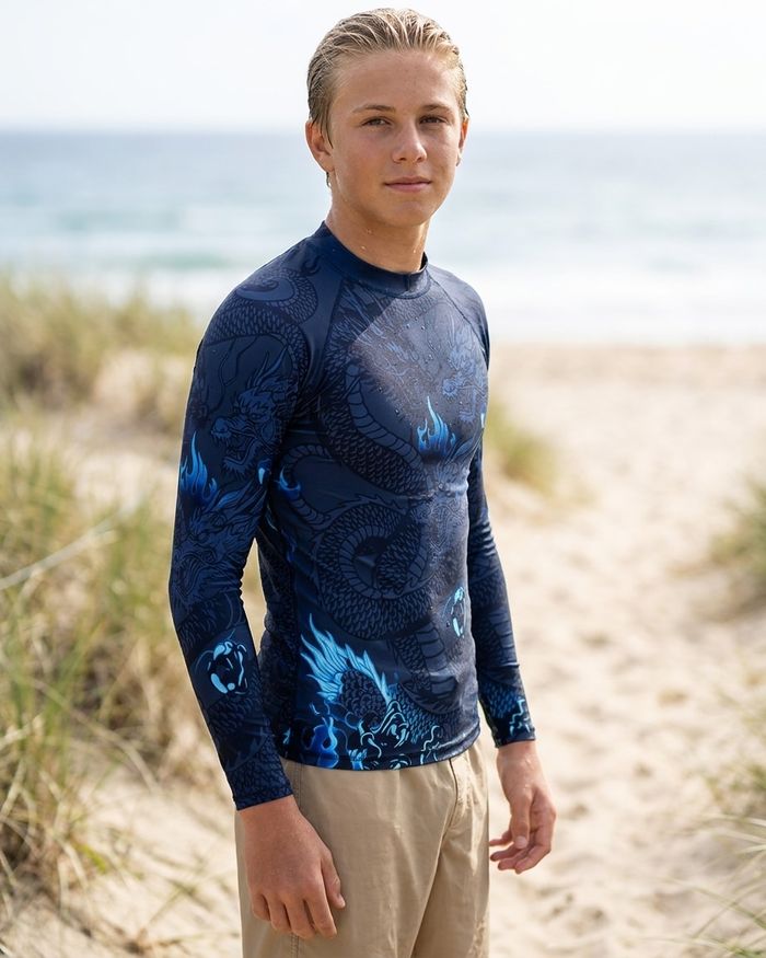 Rashguard — Boys Navy Ember