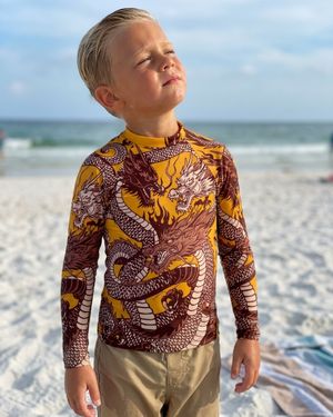 Boys Oxblood Ember boys youth rashguards
