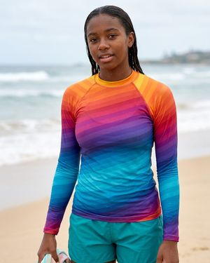 Girls Ripple girls rashguards
