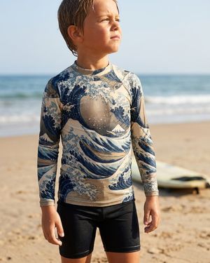 Hokusai Collection Rash Guard rashguards