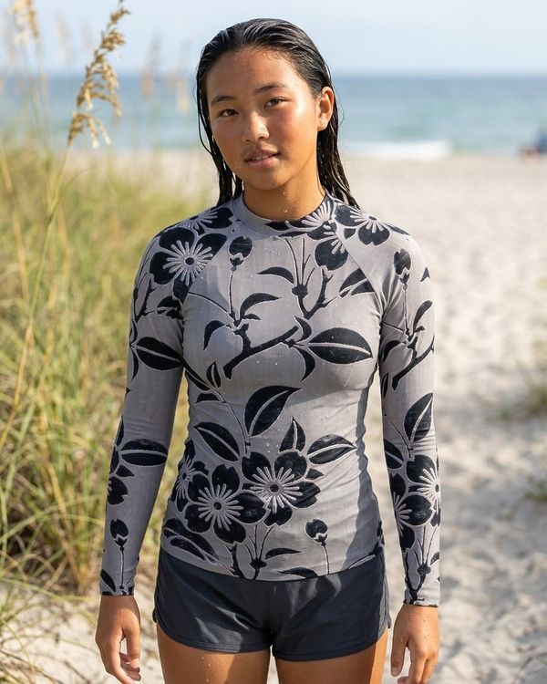 Bicolor girls youth rashguards