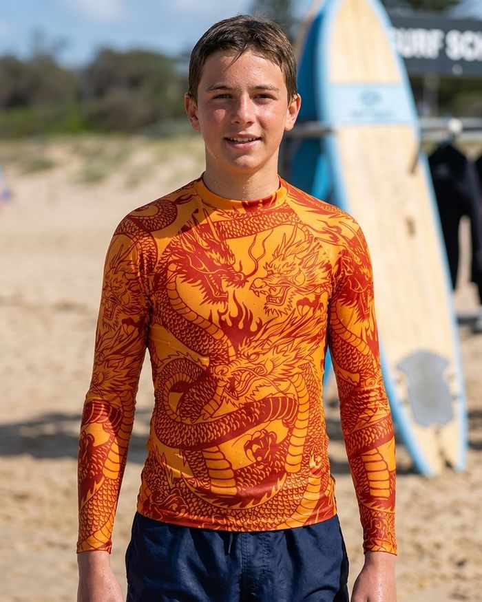 Rashguard — Boys Citrus Orange Ember