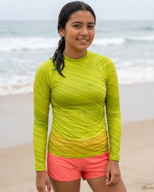 Girls Runway Chartreuse Spectrum girls youth rashguards