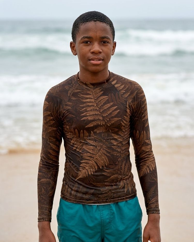 Boys Coffee Bean Emerald boys youth rashguards