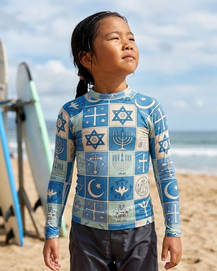 Rashguard — Girls Blue Aura Unity