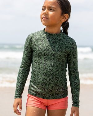 Girls Runway Emerald Chord girls youth rashguards