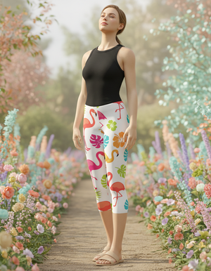 Flamingo Collection Capri Leggings capri leggings