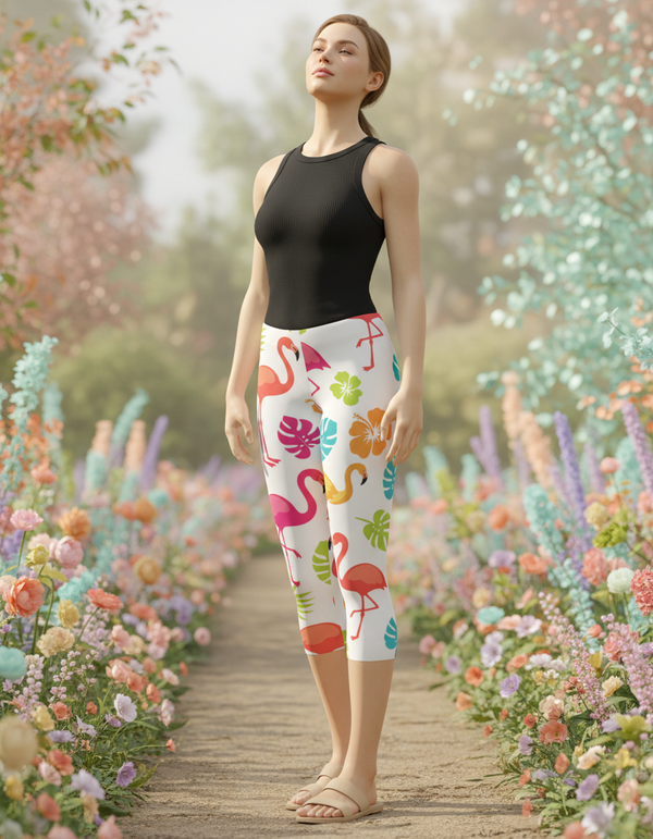 Flamingo Collection capri leggings