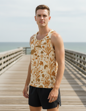 Amber Haze Moss Tank Top Men's Tank Top — Dripper