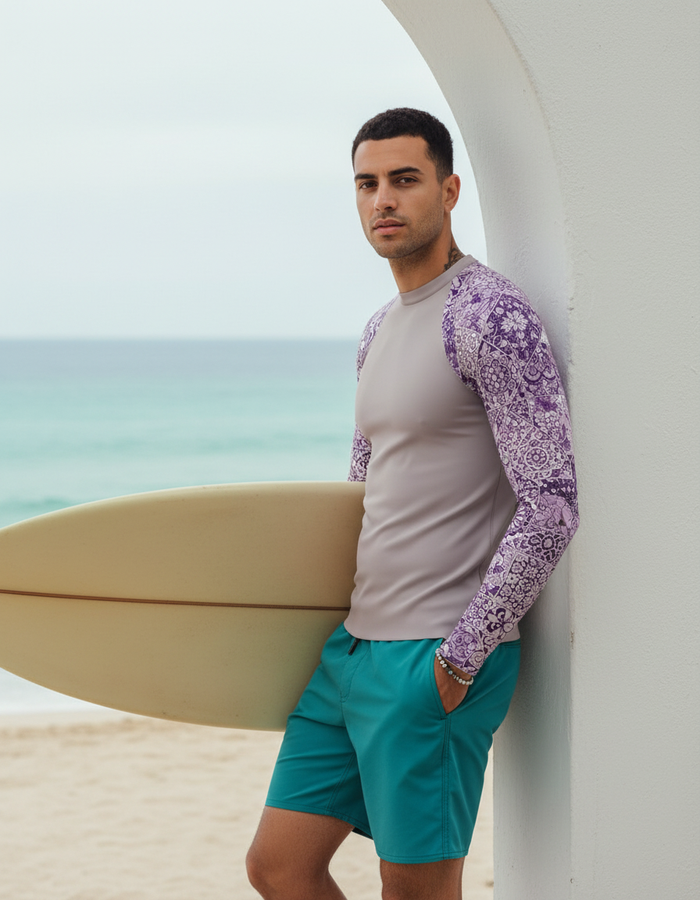 Rashguard — Men's Burnished Lilac Riad