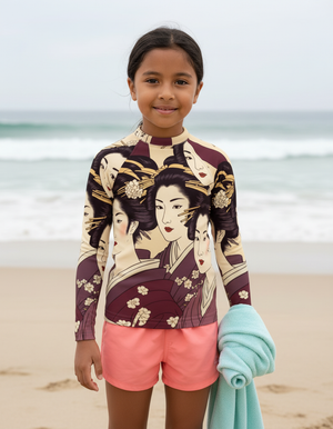 Rhodonite Yume Rash Guard Kids Rash Guard — Dripper