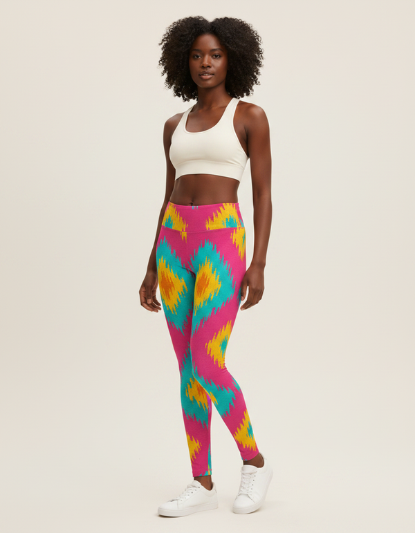 Kasuri leggings