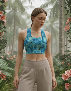 Swan Collection longline sports bras