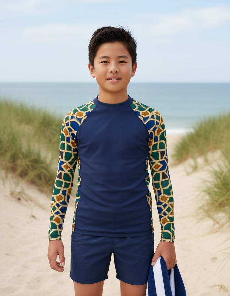 Youth Alhambra Patterns Rash Guard