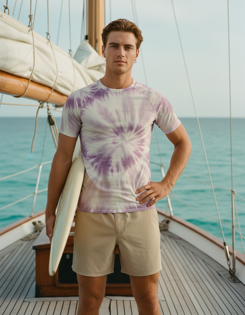 Burnished Lilac Nebula Rash Guard