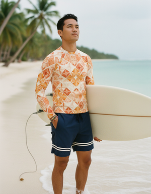 Muskmelon Poppy Rash Guard bikini — Dripper