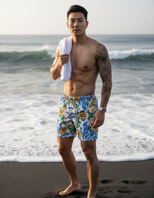 Sicilian Maiolica Swim Trunks swim trunks