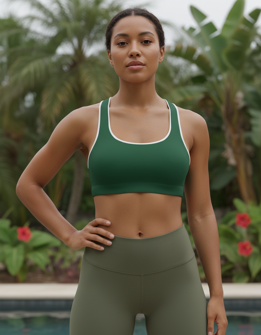 Classic Sports Bra in Evergreen