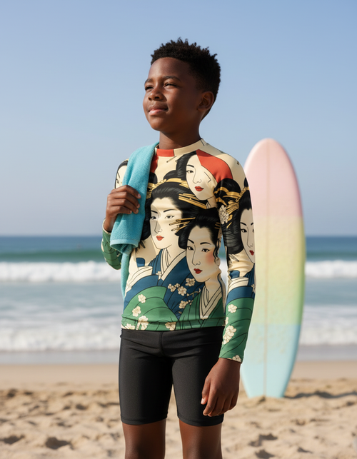 Youth Runway Emerald Yume youth rashguards