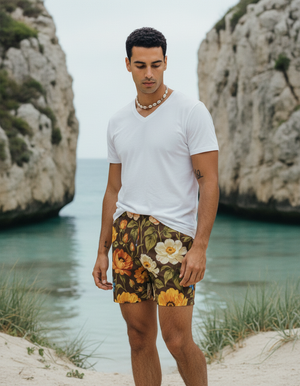 Amber Haze Elysium men's swim trunks