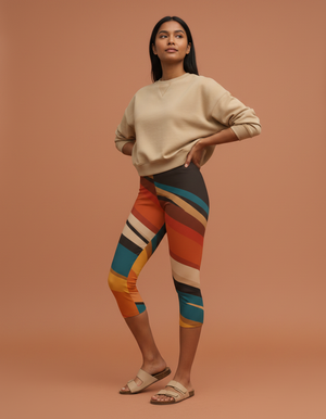 Angora Echo Capri Leggings Capri Leggings — Dripper