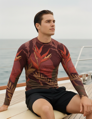 Lava Falls Tropique Rash Guard bikini — Dripper