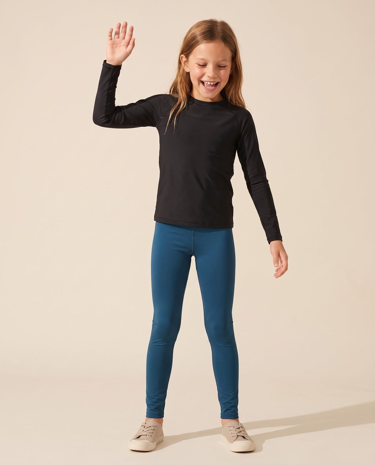 Marine Blue Girls Youth Leggings Girls Youth Leggings — Lolekai